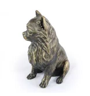 Chihuahua short-haired, Chihuahua smooth - dog statue, sitting dog for desk, decoration for the living room of a dog lover by Art-Dog