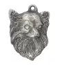 Chihuahua à poil long - un collier avec un chien, un pendentif de chien sur une chaîne en argent, un bijou unique de la marque Art-Dog
