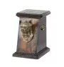Chihuahua short-haired, Chihuahua smooth - urn for dog ashes, elegant urn with a statue, commemorative urn with a bust of a dog by Art-Dog brand