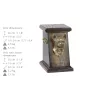 Chihuahua short-haired, Chihuahua smooth - urn for dog ashes, elegant urn with a statue, commemorative urn with a bust of a dog by Art-Dog brand