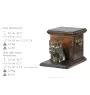 Chihuahua à poil court I - urne pour les cendres d'un chien avec une statuette, une urne élégante pour chien, une urne exceptionnelle avec un buste de chien de la marque Art-Dog