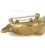 Chihuahua Langhaar I - Brosche mit Clip, vergoldeter Startnummernhalter, elegante Hundeaustellungsnadel der Marke Art-Dog