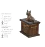 Chihuahua short-haired, Chihuahua smooth - urn for dog ashes, urn with a statuette, personalized urn for dog ashes by Art-Dog brand