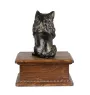 Chihuahua à poil court - urne pour les cendres d'un chien avec une statuette, urne personnalisée en bois, petite urne pour les cendres de chien de la marque Art-Dog