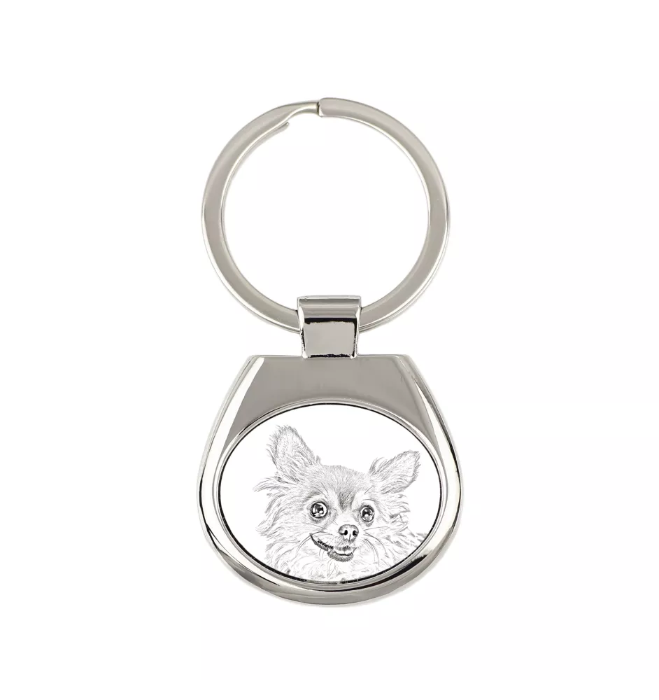 Chihuahua krótkowłosy I brelok ze zdjęciem psa Art-Dog