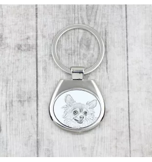 Chihuahua à poil court I - porte-clés avec chien, porte-clés imprimé, breloque personnalisée de la marque Art-Dog