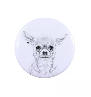 Chihuahua długowłosy pierścionek z psem mały Art-Dog