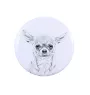 Chihuahua à poil long - bijoux pour femmes avec l'image d'un chien, produit fait à la main, possibilité d'ajouter sa propre photo, marque Art-Dog