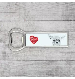 Chihuahua Kurzhaar - Flaschenöffner mit Hund, personalisierter Flaschenöffner für den Kühlschrank, ein einzigartiges Geschenk für Männer von der Marke Art-Dog