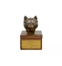 Chihuahua long-haired - urn for dog ashes with a statuette, small urn for a dog, personalized urn with a bust of a dog by Art-Dog brand