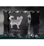 Chihuahua krótkowłosy ramka kryształowa z psem Art-Dog
