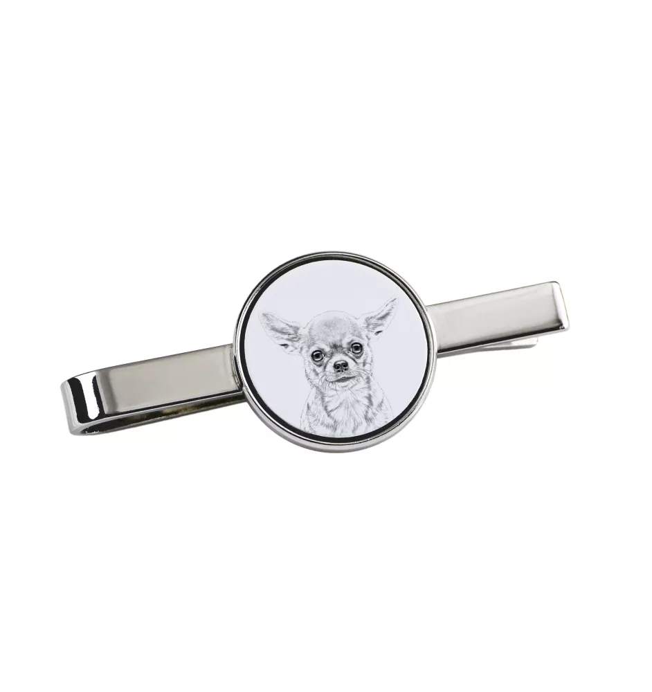 Chihuahua à poil court - épingle à cravate avec chien, pince à cravate personnalisée, cadeau unique pour homme de la marque Art-Dog