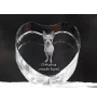 Chihuahua long-haired - a photo of a dog in crystal, crystal heart, unique photo frame from the Art-Dog brand