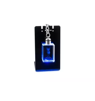 Chihuahua short-haired, Chihuahua smooth - Crystal key ring with dog photo, illuminated key ring, unique gift by Art-Dog brand