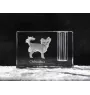 Chihuahua Kurzhaar - Stifthalter, Kristallorganizer mit Hundefoto, einzigartige Schreibtischdekoration der Marke Art-Dog