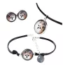 Chihuahua long-haired - a set of jewelry in a box, necklace, earrings, bracelet, products from the Art-Dog brand