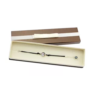 Chihuahua long-haired - bracelet in a box with your photo, feminine jewelry, perfect gift from Art-Dog brand