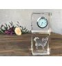 Chihuahua à poil court - montre en cristal avec photo, photo de chien dans un cristal, horloge de bureau personnalisée de la marque Art-Dog