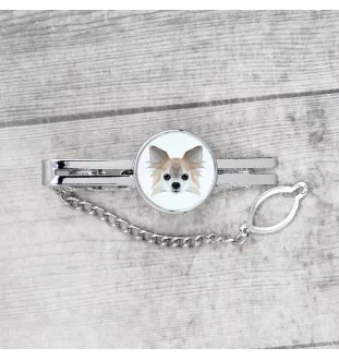 Chihuahua długowłosy spinka geometryczny Art-Dog