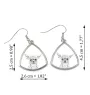 Chihuahua à poil long - boucles d'oreilles avec chien, boucles d'oreilles pendantes avec photo, bijoux personnalisés avec impression de la marque Art-Dog