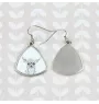 Chihuahua à poil long - boucles d'oreilles avec chien, boucles d'oreilles pendantes avec photo, bijoux personnalisés avec impression de la marque Art-Dog