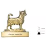 Chihuahua à poil court - plaque d'adresse avec chien, plaque de nom en laiton, plaque de porte personnalisée avec le nom de la marque Art-Dog