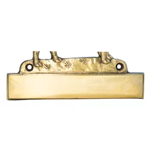 Chihuahua short-haired, Chihuahua smooth - address plaque with a dog, brass nameplate, personalized door sign with the brand name Art-Dog