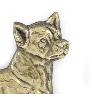 Chihuahua à poil court - une plaque de porte avec un chien, une plaque de bienvenue en laiton, une enseigne exceptionnelle avec l'inscription Welcome de la marque Art-Dog