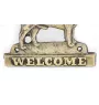 Chihuahua short-haired, Chihuahua smooth - a door sign with a dog, a brass welcome plaque, a unique sign with the inscription Welcome from the Art-Dog brand