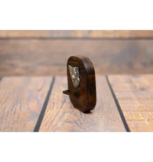 Chihuahua długowłosy wieszak drewniany pojedynczy Art-Dog