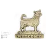 Chihuahua short-haired, Chihuahua smooth - a door sign with a dog, a brass welcome plaque, a unique sign with the inscription Welcome from the Art-Dog brand