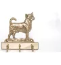 Chihuahua short-haired, Chihuahua smooth - key holder with a dog, brass handle for dog accessories, an elegant decoration for the hallway from the Art-Dog brand.