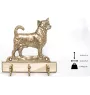 Chihuahua short-haired, Chihuahua smooth - key holder with a dog, brass handle for dog accessories, an elegant decoration for the hallway from the Art-Dog brand.