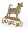 Chihuahua short-haired, Chihuahua smooth - key holder with a dog, brass handle for dog accessories, an elegant decoration for the hallway from the Art-Dog brand.