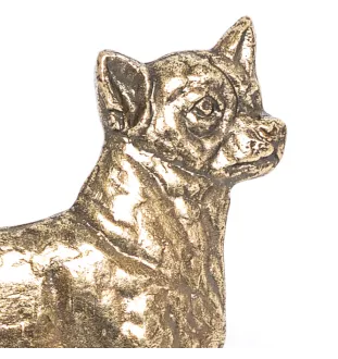 Chihuahua short-haired, Chihuahua smooth - key holder with a dog, brass handle for dog accessories, an elegant decoration for the hallway from the Art-Dog brand.