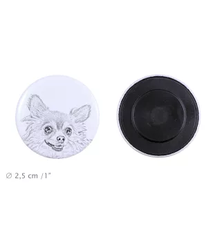 Chihuahua Kurzhaar I Magnet mit einem Hundepfotenabdruck, außergewöhnlich leicht, starker Magnet, handgefertigtes Produkt der Marke Art-Dog