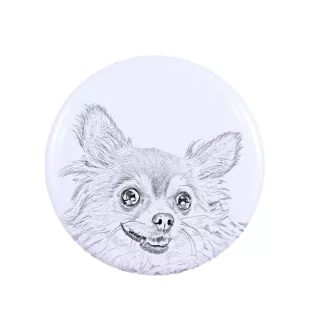 Chihuahua Kurzhaar I Magnet mit einem Hundepfotenabdruck, außergewöhnlich leicht, starker Magnet, handgefertigtes Produkt der Marke Art-Dog