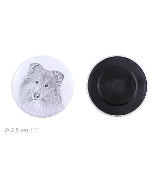 Chihuahua Kurzhaar Magnet mit einem Hundepfotenabdruck, außergewöhnlich leicht, starker Magnet, handgefertigtes Produkt der Marke Art-Dog