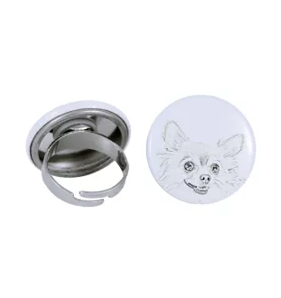 Chihuahua Kurzhaar I - Damen Schmuck mit dem Bild eines Hundes, handgefertigtes Produkt, Möglichkeit, Ihr eigenes Foto hinzuzufügen, Marke Art-Dog