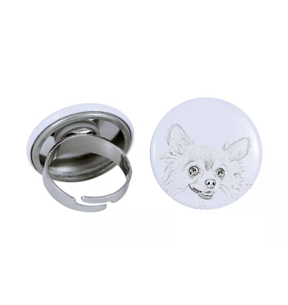 Chihuahua à poil court I - bijoux pour femmes avec l'image d'un chien, produit fait à la main, possibilité d'ajouter sa propre photo, marque Art-Dog