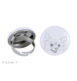 Chihuahua Kurzhaar I - Damen Schmuck mit dem Bild eines Hundes, handgefertigtes Produkt, Möglichkeit, Ihr eigenes Foto hinzuzufügen, Marke Art-Dog