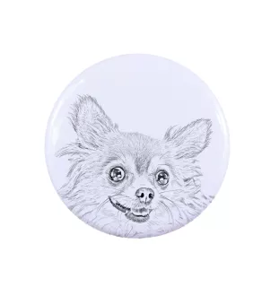 Chihuahua krótkowłosy I przypinka z psem mała Art-Dog