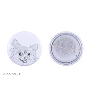Chihuahua à poil court I - badge avec votre chien, ajoutez votre propre photo, marque Art-Dog