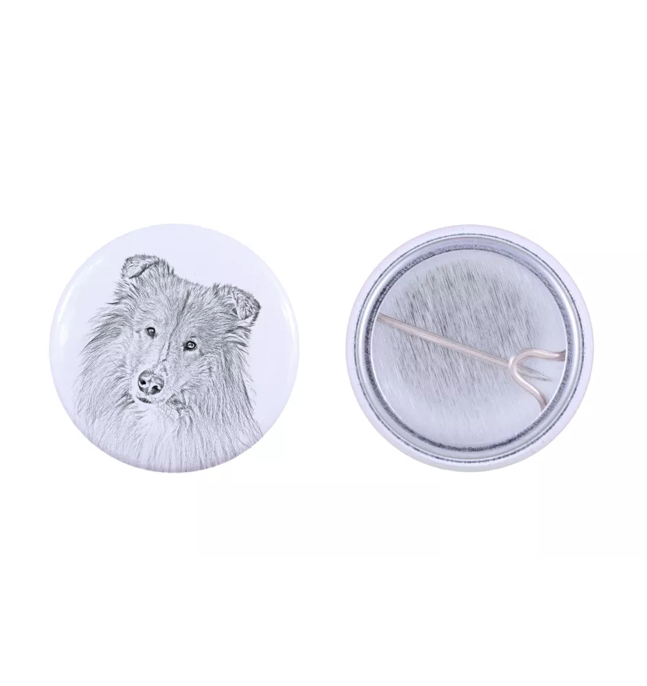 Chihuahua krótkowłosy przypinka z psem mała Art-Dog