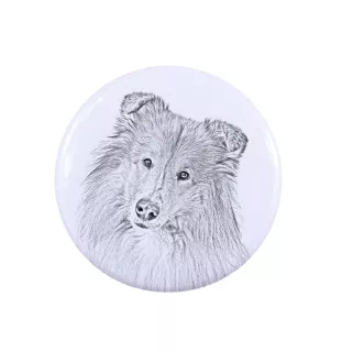 Chihuahua Kurzhaar - Anstecknadel mit Ihrem Hund, fügen Sie Ihr eigenes Foto hinzu, Marke Art-Dog