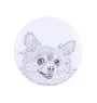 Chihuahua short-haired, Chihuahua smooth I - magnet with a dog's pupil, exceptionally light, strong magnet, handmade product by the Art-Dog brand