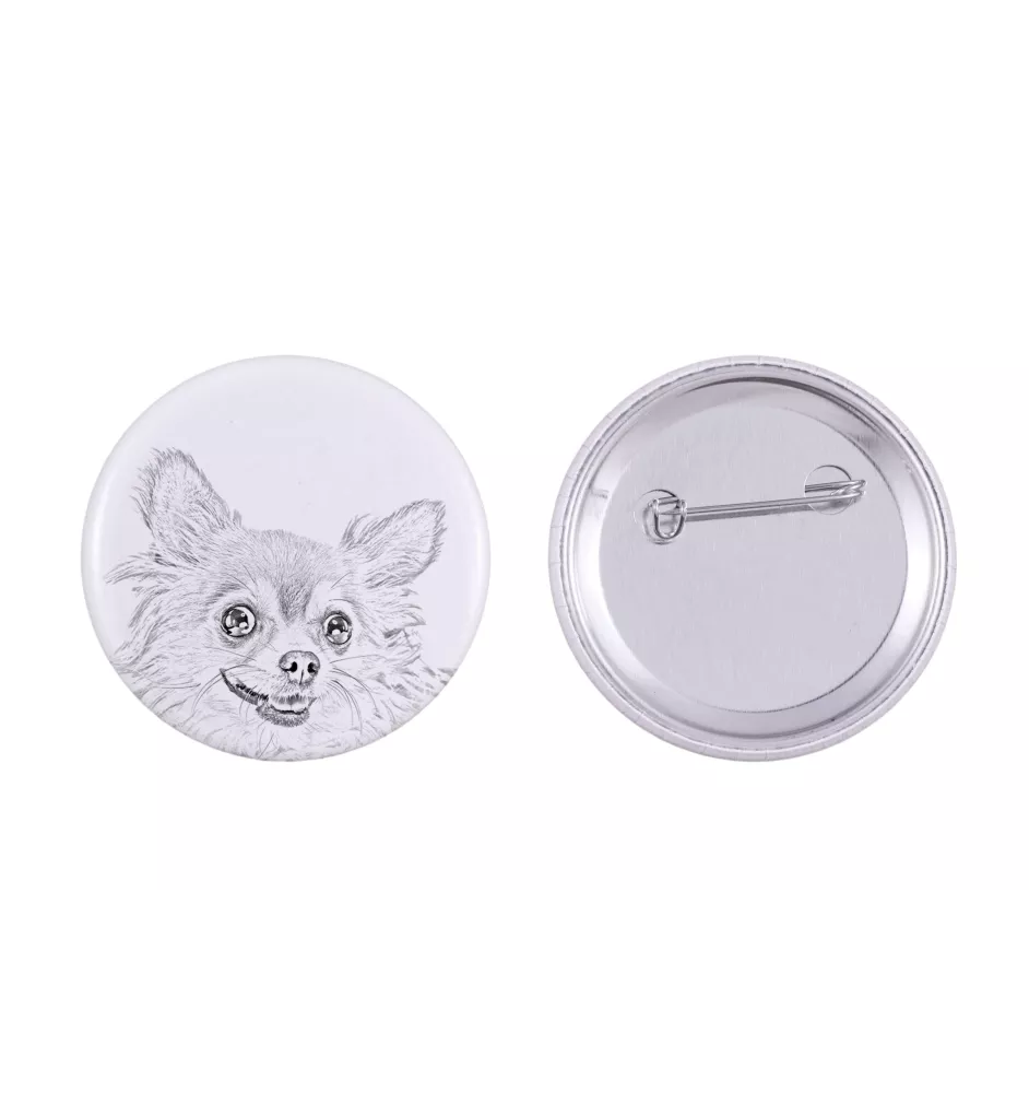 Chihuahua krótkowłosy I przypinka z psem duża Art-Dog