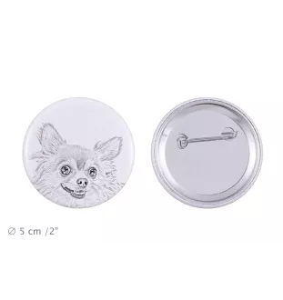 Chihuahua à poil court I - badge avec votre chien, ajoutez votre propre photo, marque Art-Dog