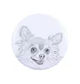 Chihuahua à poil court I - badge avec votre chien, ajoutez votre propre photo, marque Art-Dog