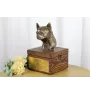 Chihuahua short-haired, Chihuahua smooth I - urn for dog ashes with a statuette, small urn for a dog, personalized urn with a bust of a dog by Art-Dog brand